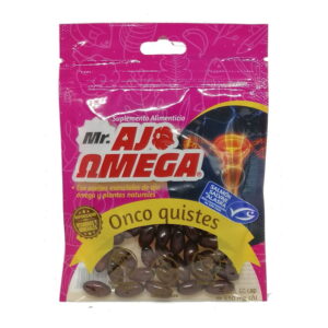 Mr Ajo Omega Onco Quistes de Salmon Salvaje de Alaska, bolsa con 60 Cápsulas de Gel