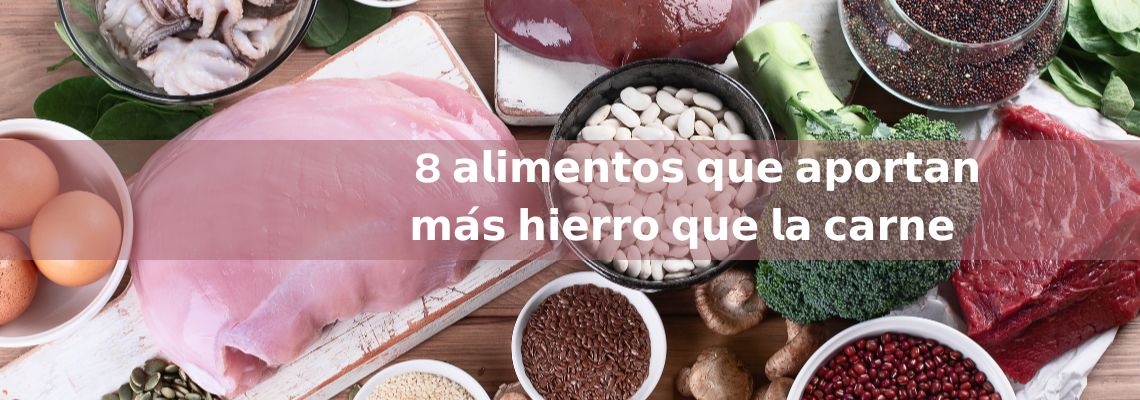 descubre estos 8 alimentos que aportan mas hierro que la carne