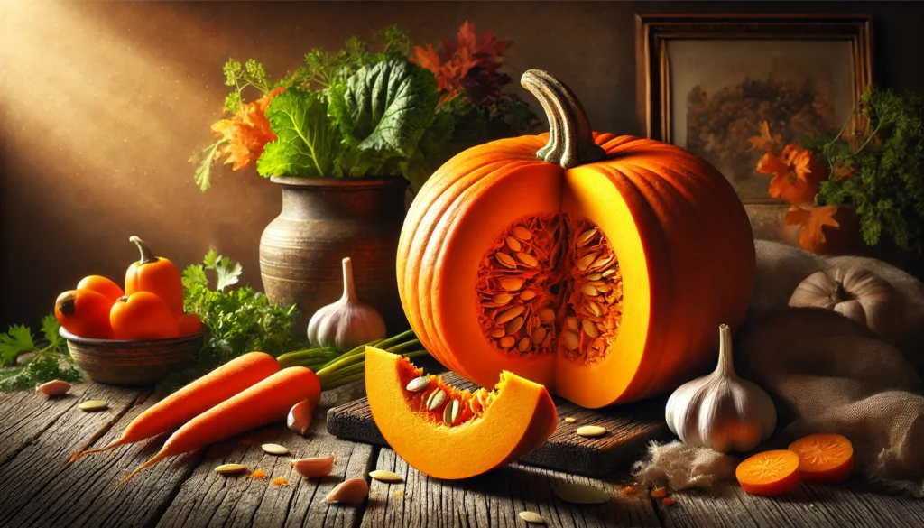 mesa donde muestra los beneficios dela calabaza naranja en casitodoonline