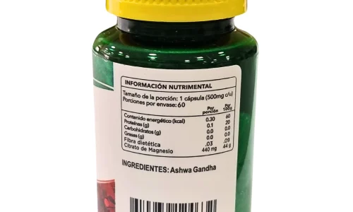 Ashwagandha con 60 Cápsulas de 500 mg de Ener Green - Imagen 3
