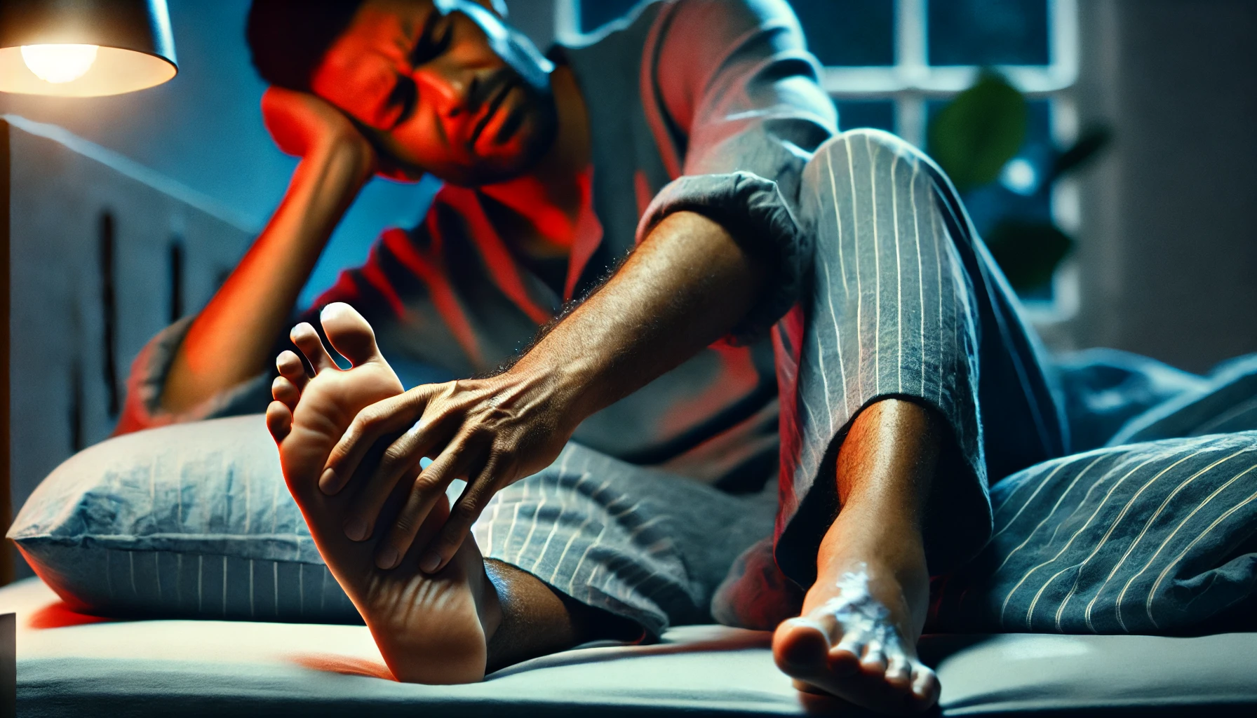 Porque dan calambres en los pies por la noche